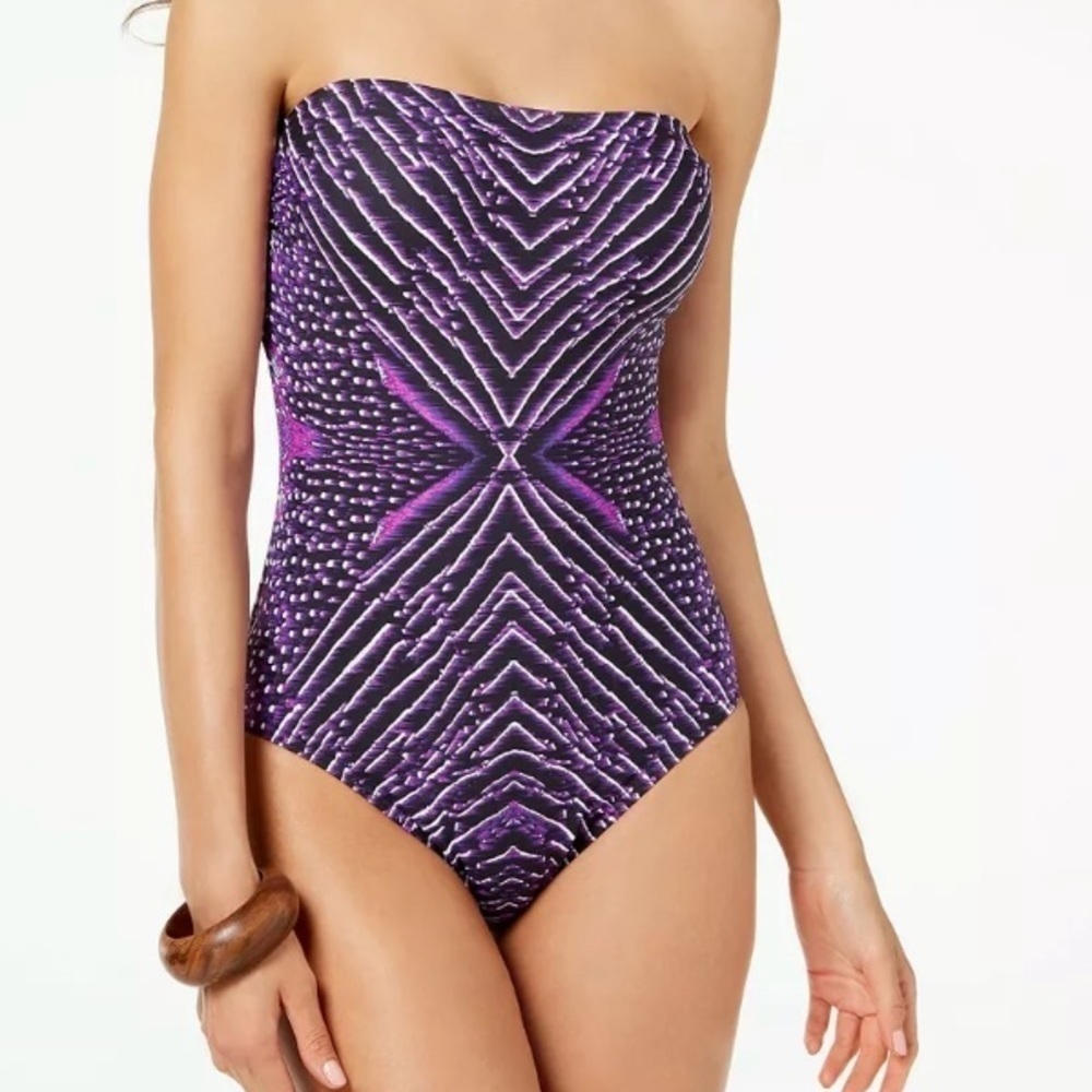 CALVIN Klein Artemis Bandeau One Piece Swimsuit